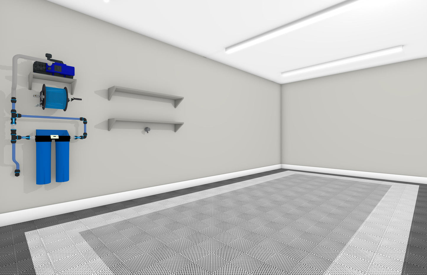 One Car Swisstrax Flooring Solution