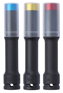 Sonic Tools Wheel Socket 1/2" 6 PT. with Ring 150 MML, 3-PCS