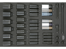 Sonic Foam System - Impact Socket Set 1/2" - 39 Pieces - 26" (Medium)