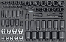 Sonic Tools SAE Impact Socket Set, 62-Pieces 26" - Medium