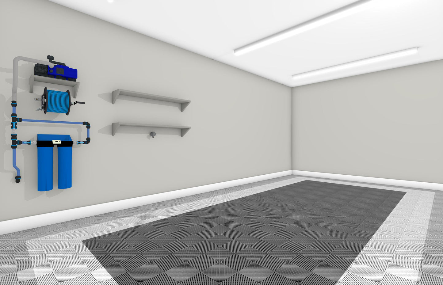 One Car Swisstrax Flooring Solution