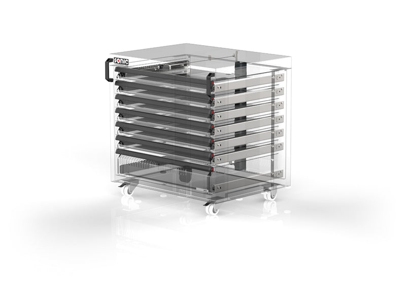 Sonic Tools MSS+ 870 Series Portable Cabinet, 7 Drawers