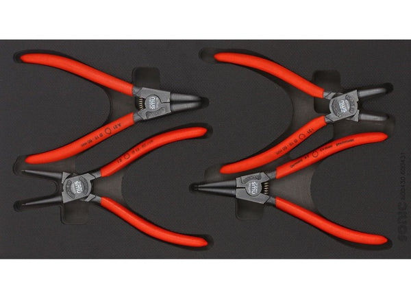 Sonic Foam System - Snap Ring Plier Set - 4 Pieces - 1/3 (Small