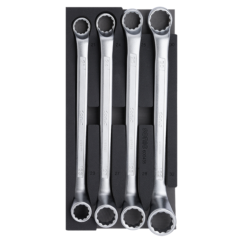 Sonic Tools 75 Degree Offset Ring Wrench Set, 4 Pieces 1/3 - Small