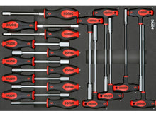 Sonic Foam System - Socket Screwdriver Hex & Grips Key Set - 18 Pieces - 26" (Medium)