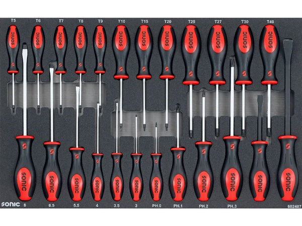 Sonic Foam System - Screwdriver Set - 24 Pieces - 26