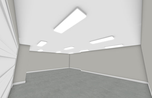 Basic Three Car Garage Lighting Solution
