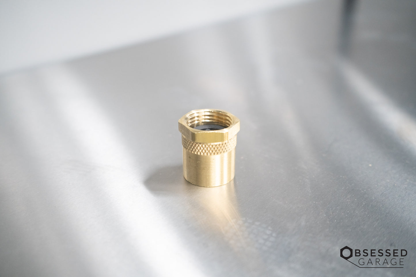 Brass 3/4" Female NPT to 3/4" Female GHT