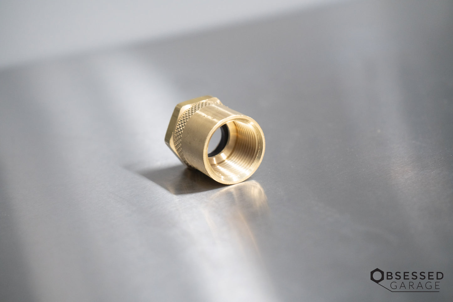 Brass 3/4" Female NPT to 3/4" Female GHT