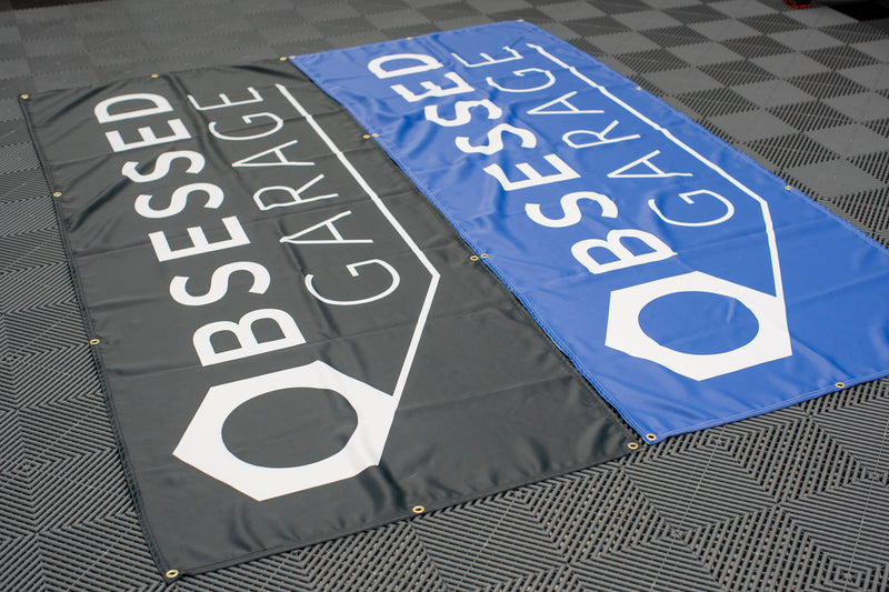 Obsessed Garage Fabric Banners