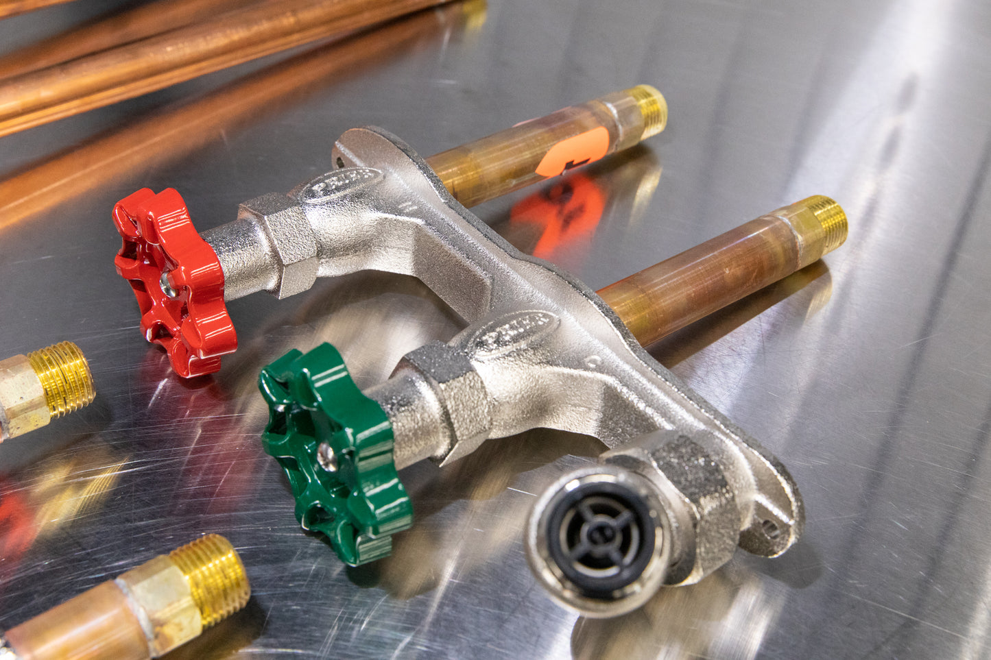 Prier C-108 Hot and Cold Mixing Hose Bibb