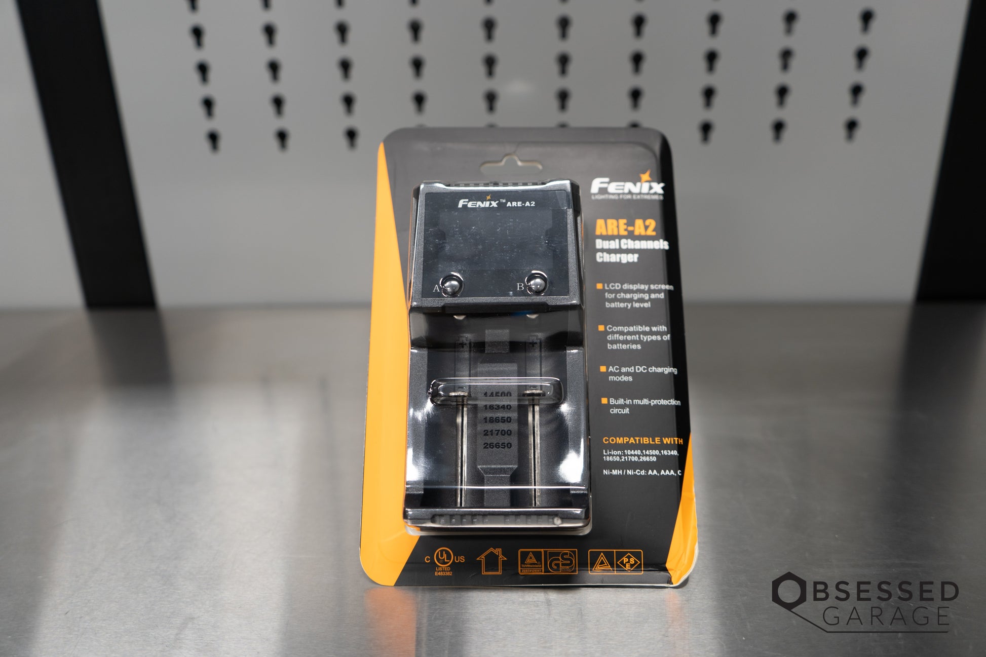 fenix flashlight battery charger Fenix ARE-A2 Two-Channel Smart Battery Charger for Li-ion Ni-MH Ni-Cd Batteries – Obsessed Garage