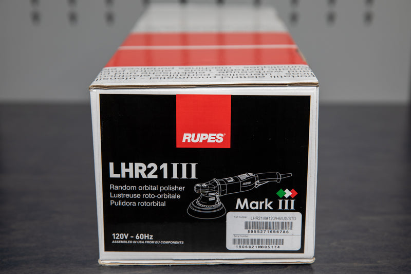 RUPES LHR21 Mark III Buffer Polisher for Car Detailing, Orbital Cleaner,  Car Cleaning Tool for Wash, Brush & Foam, with Claw & Foam Pad, Cable  Clamp
