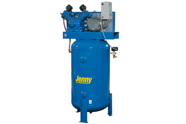 Heavy-Duty Two Stage Cast Iron Air Compressor 60 Gallon ASME
