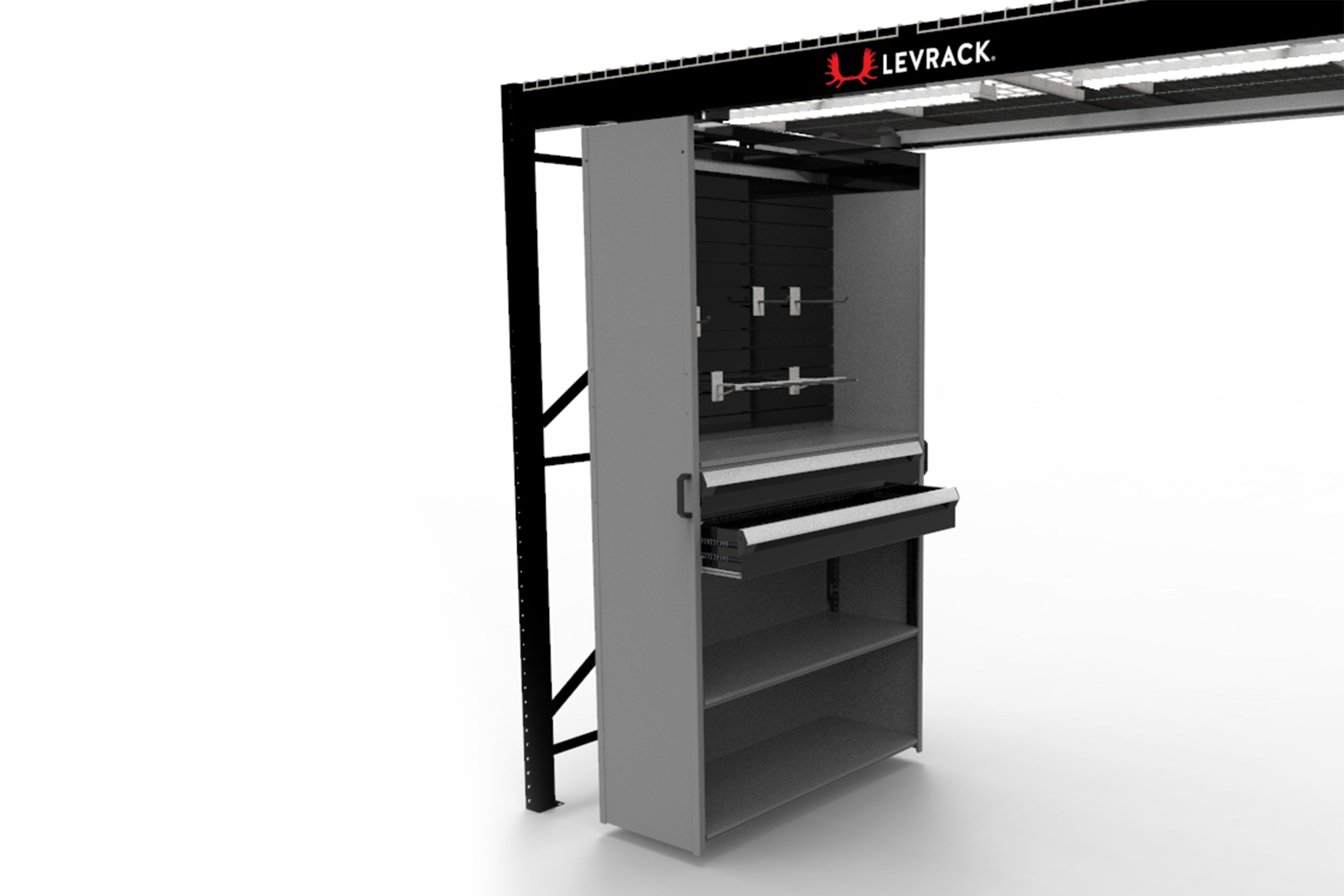 Levrack Internal Slatwall for Maximized Storage Solutions