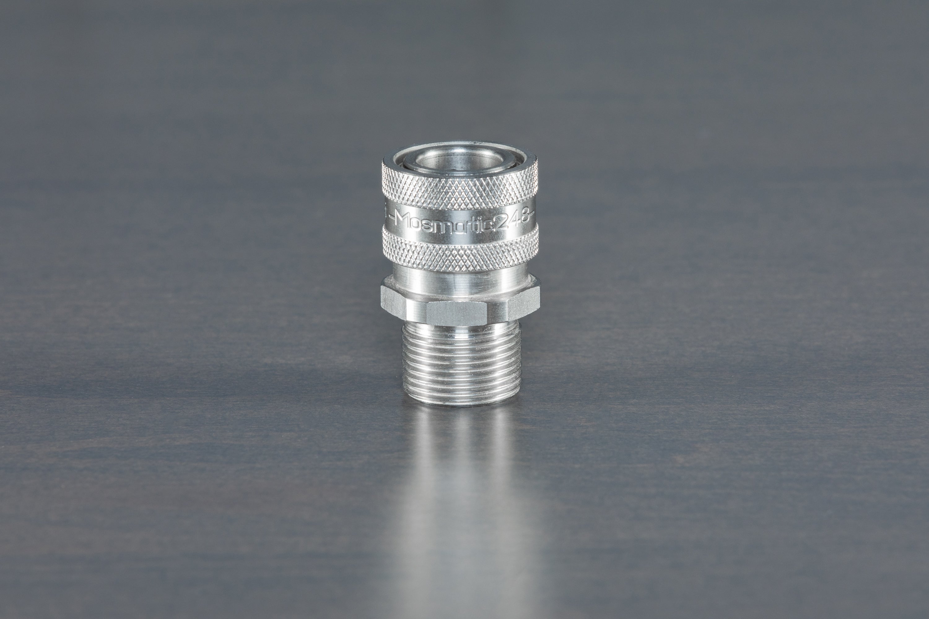 マンモスP Mosmatic T304 Stainless Steel M22 Male to 3/8