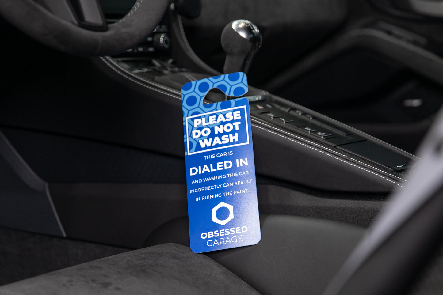 Obsessed Garage "Please Do Not Wash" Mirror Hang