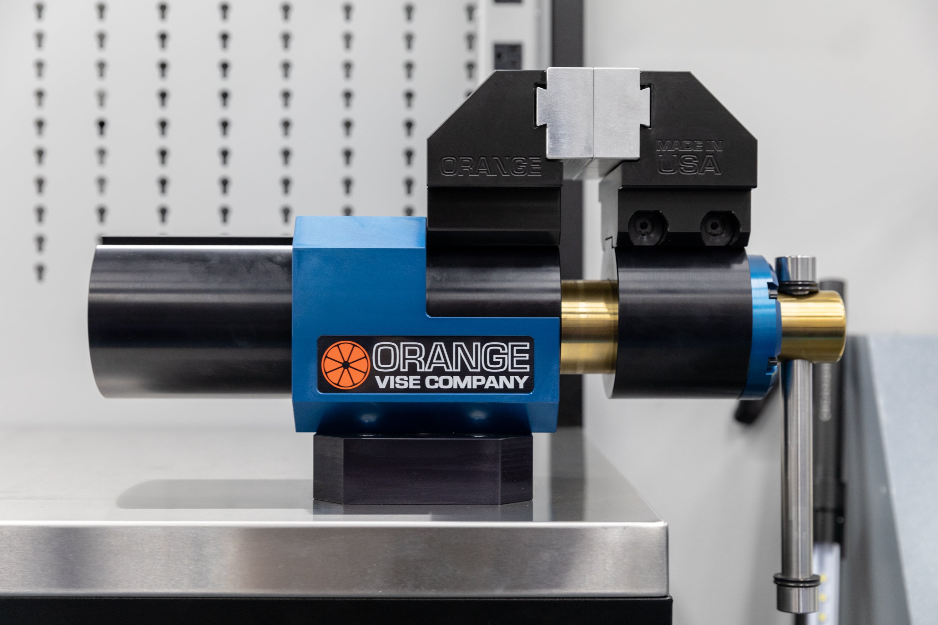 Premium Orange Bench Vise for Precision Machining with Lifetime
