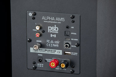 PSB Alpha AM3/AM5 Powered Bookshelf Speakers