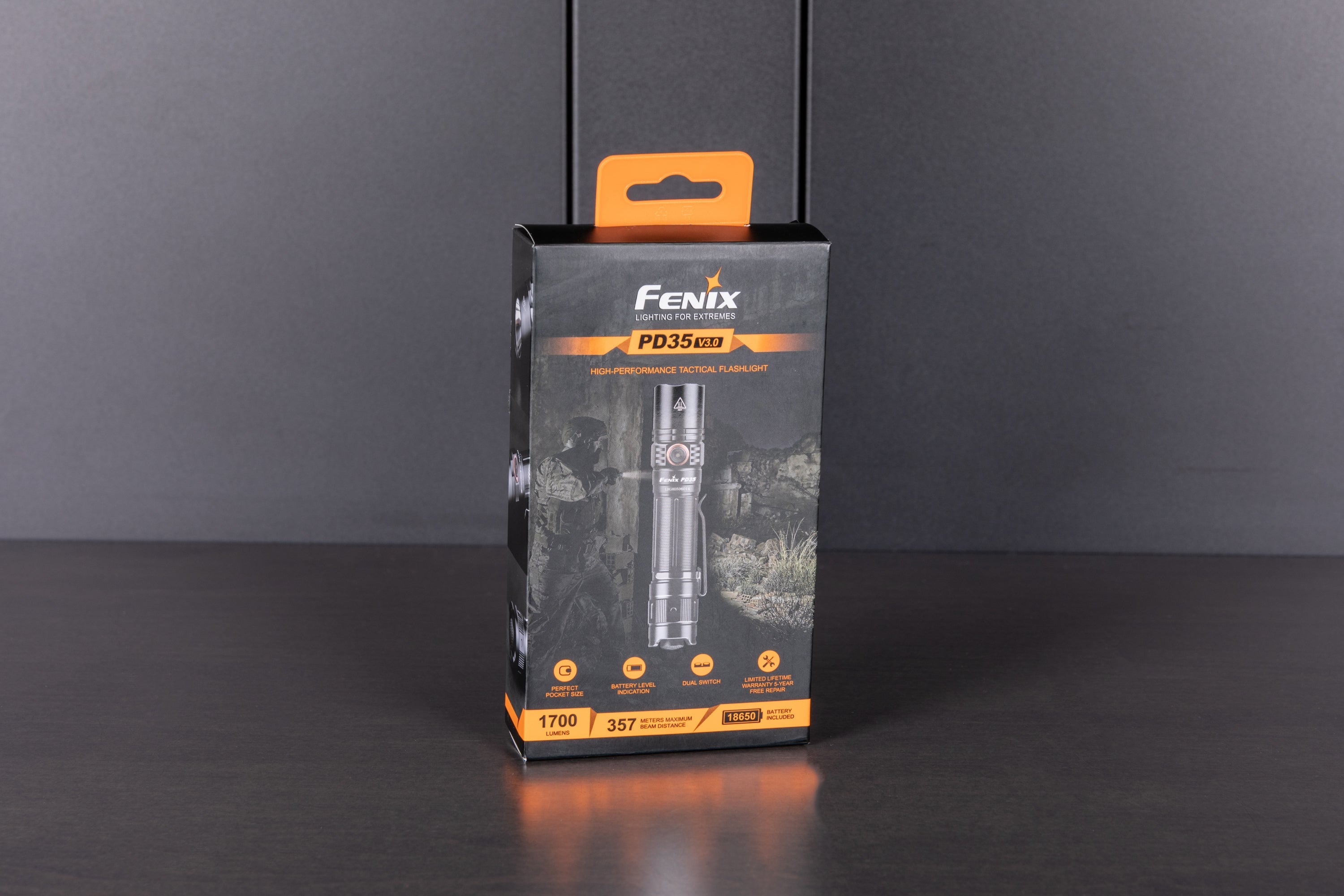 Fenix PD35 V3.0 Tactical Flashlight - 1700 Lumens, Rechargeable