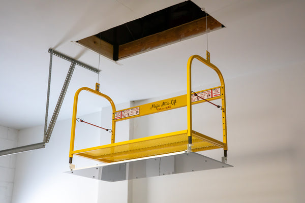 Garage Storage Lift - Majic Attic Lift for Clutter-Free