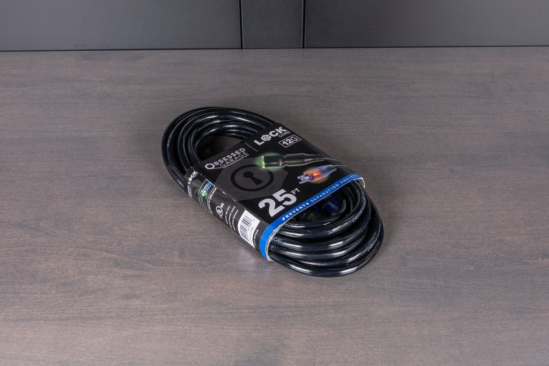 Locking Extension Cords - Heavy Duty 12/3 AWG with Continuous Ground ...