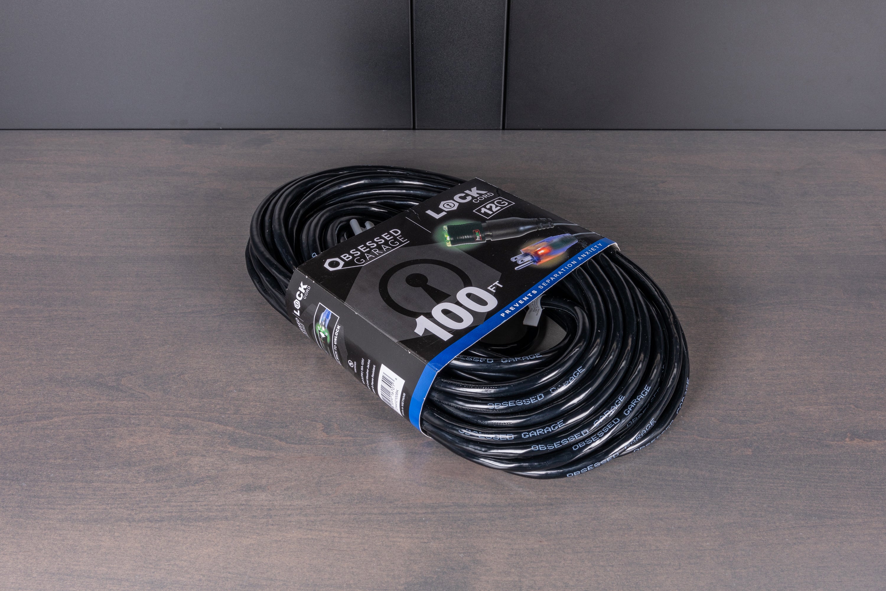 Locking Extension Cords - Heavy Duty 12/3 AWG with Continuous