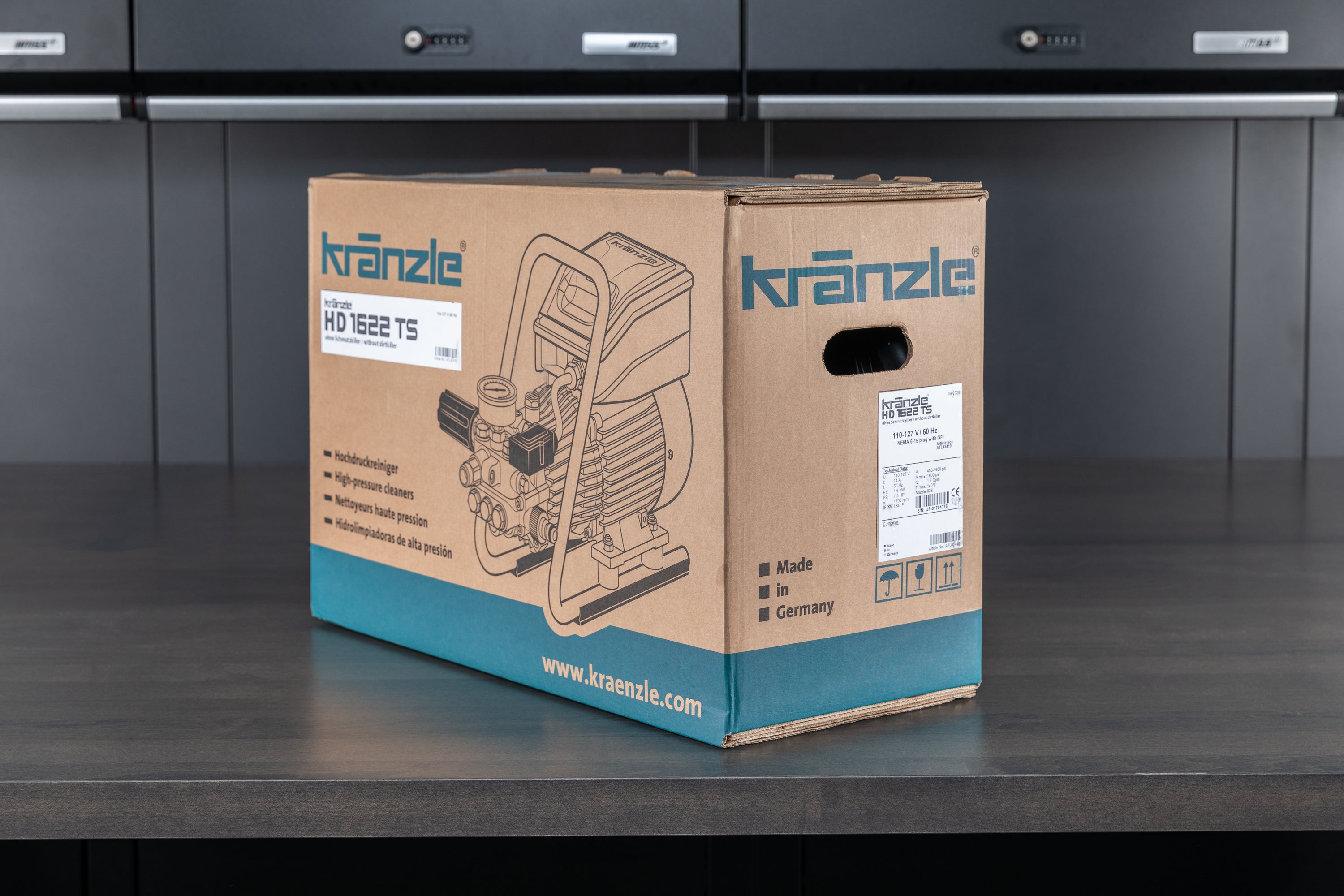 Kranzle K1622TS Portable Pressure Washer with Foam Cannon and