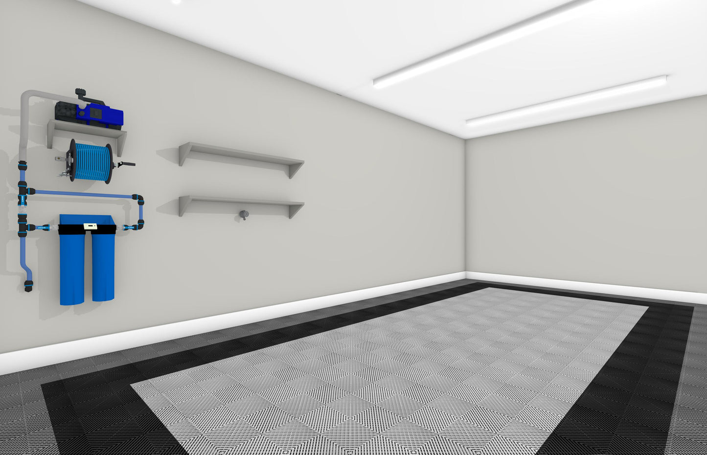 One Car Swisstrax Flooring Solution