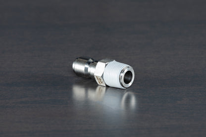 Stainless Steel 1/4" Male QD Plug