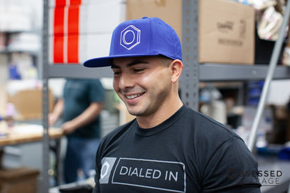 3D Hex Hat in Royal/White