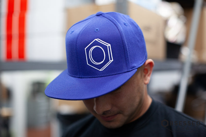 3D Hex Hat in Royal/White