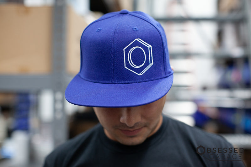 3D Hex Hat in Royal/White