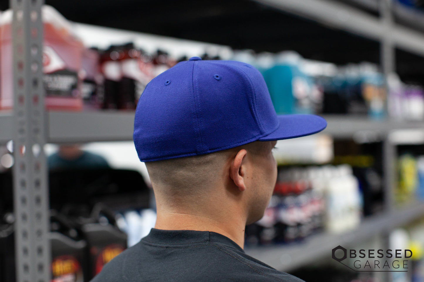 3D Hex Hat in Royal/White