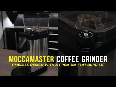 High End Coffee Grinder: Moccamaster KM5 Burr Grinder Matte Black
